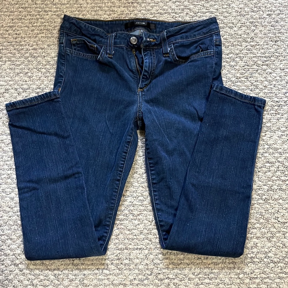 Joe’s dark wash skinny ankle jeans